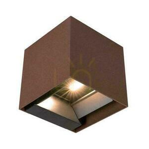 Solar V-TAC 9W LED COB reglabil Bronze Corten Cube 15x15cm IP65 VT-11109 4000K 860lm corp de iluminat de perete. small 0