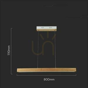 V-TAC corp de iluminat suspendat 12W LED Wood VT-7582 4000K 1440lm 9 V-TAC corp de iluminat suspendat 12W LED Wood VT-7582 4000K 1440lm small 9