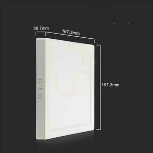 V-TAC Montat pe suprafață LED Panel Premium Downlight 12W Square 170x170 VT-60012 3000K 1200lm. small 3