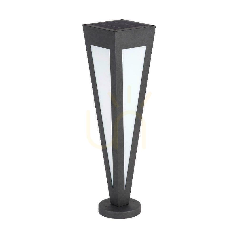 Verifica V-TAC Solar Garden Pole 3-5W LED IP65 Pilot 64cm Negru VT-7654 3000K V-TAC Solar Garden Pole 3-5W LED IP65 Pilot 64cm Negru VT-7654 3000K