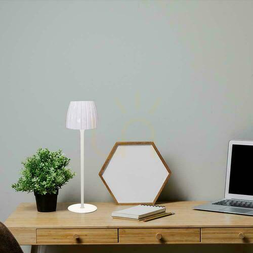 Verifica V-TAC 2.7W LED lampă de noptieră 34cm Încărcare USB Dimmable alb VT-7967 3000K-6000K 110lm