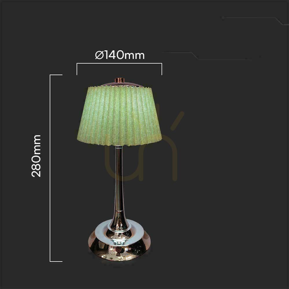 Spectacol V-TAC 1.5W LED 28cm Lumină de noapte de birou Încărcare USB Dimmable Verde VT-7968 3000K-6000K 40lm V-TAC 1.5W LED 28cm Lumină de noapte de birou Încărcare USB Dimmable Verde VT-7968 3000K-6000K 40lm