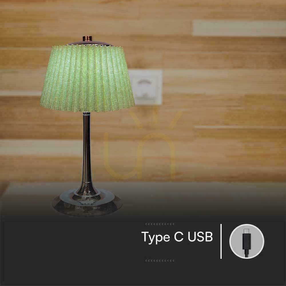 previzualizare V-TAC 1.5W LED 28cm Lumină de noapte de birou Încărcare USB Dimmable Verde VT-7968 3000K-6000K 40lm V-TAC 1.5W LED 28cm Lumină de noapte de birou Încărcare USB Dimmable Verde VT-7968 3000K-6000K 40lm