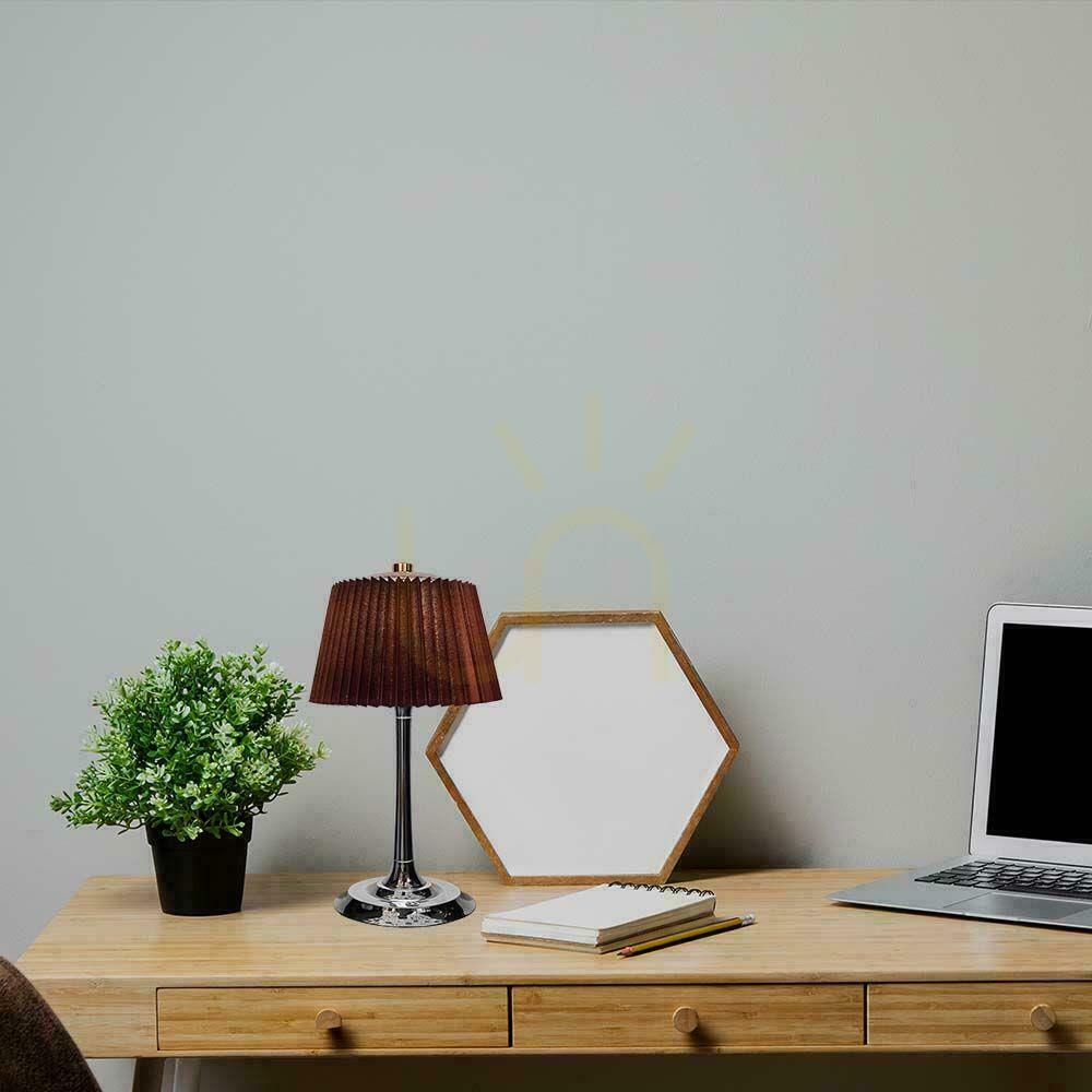 Vedere V-TAC 1.5W LED Lampă de noptieră 28cm Încărcare USB Dimmable Bronz VT-7968 3000K-6000K 40lm V-TAC 1.5W LED Lampă de noptieră 28cm Încărcare USB Dimmable Bronz VT-7968 3000K-6000K 40lm