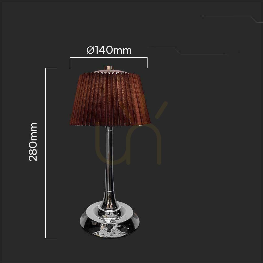 Spectacol V-TAC 1.5W LED Lampă de noptieră 28cm Încărcare USB Dimmable Bronz VT-7968 3000K-6000K 40lm V-TAC 1.5W LED Lampă de noptieră 28cm Încărcare USB Dimmable Bronz VT-7968 3000K-6000K 40lm