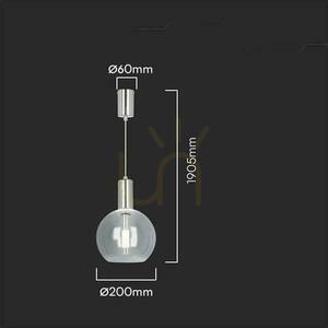 Corp de iluminat suspendat V-TAC 5W LED Acrilic fi.20cm Crom VT-10114 3000K 450lm 1 Corp de iluminat suspendat V-TAC 5W LED Acrilic fi.20cm Crom VT-10114 3000K 450lm small 1