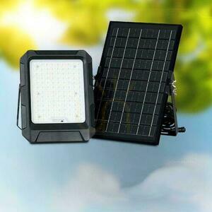 V-TAC Solar LED proiector 10W telecomandă, AUTO, temporizator, IP65 negru VT-55W 4000K 1000lm small 7