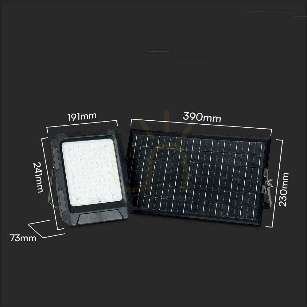 Afişa V-TAC Solar LED proiector 15W telecomandă, AUTO, temporizator, IP65 negru VT-102W 4000K 1800lm V-TAC Solar LED proiector 15W telecomandă, AUTO, temporizator, IP65 negru VT-102W 4000K 1800lm