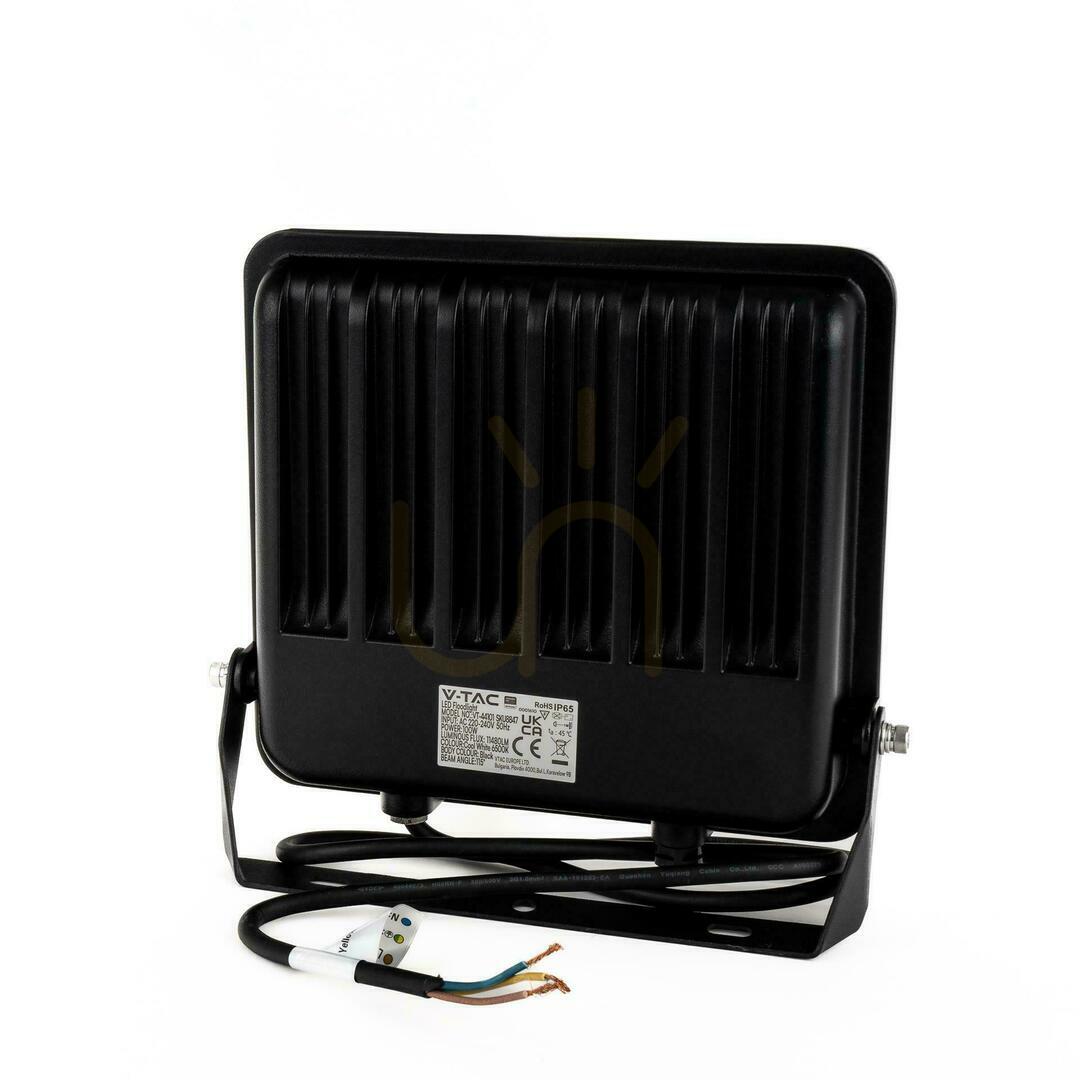 Vedere Proiector LED V-TAC 100W 100Lm/W Cablu 1mb SAMSUNG CHIP Negru VT-44104 6500K 8700lm 5 ani garanție Proiector LED V-TAC 100W 100Lm/W Cablu 1mb SAMSUNG CHIP Negru VT-44104 6500K 8700lm 5 ani garanție