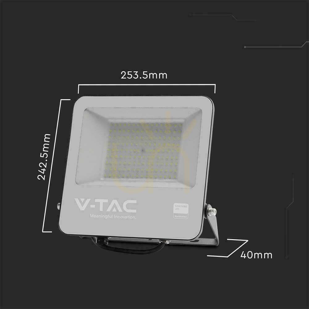 Spectacol Proiector LED V-TAC 100W 100Lm/W Cablu 1mb SAMSUNG CHIP Negru VT-44104 6500K 8700lm 5 ani garanție Proiector LED V-TAC 100W 100Lm/W Cablu 1mb SAMSUNG CHIP Negru VT-44104 6500K 8700lm 5 ani garanție