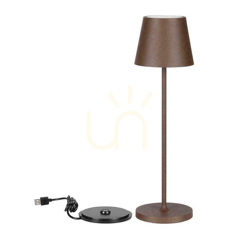 Afişa V-TAC 1.5W LED birou lumina de noapte încărcare Dimmable IP54 bronz, Corten VT-7997 3000K 150lm V-TAC 1.5W LED birou lumina de noapte încărcare Dimmable IP54 bronz, Corten VT-7997 3000K 150lm