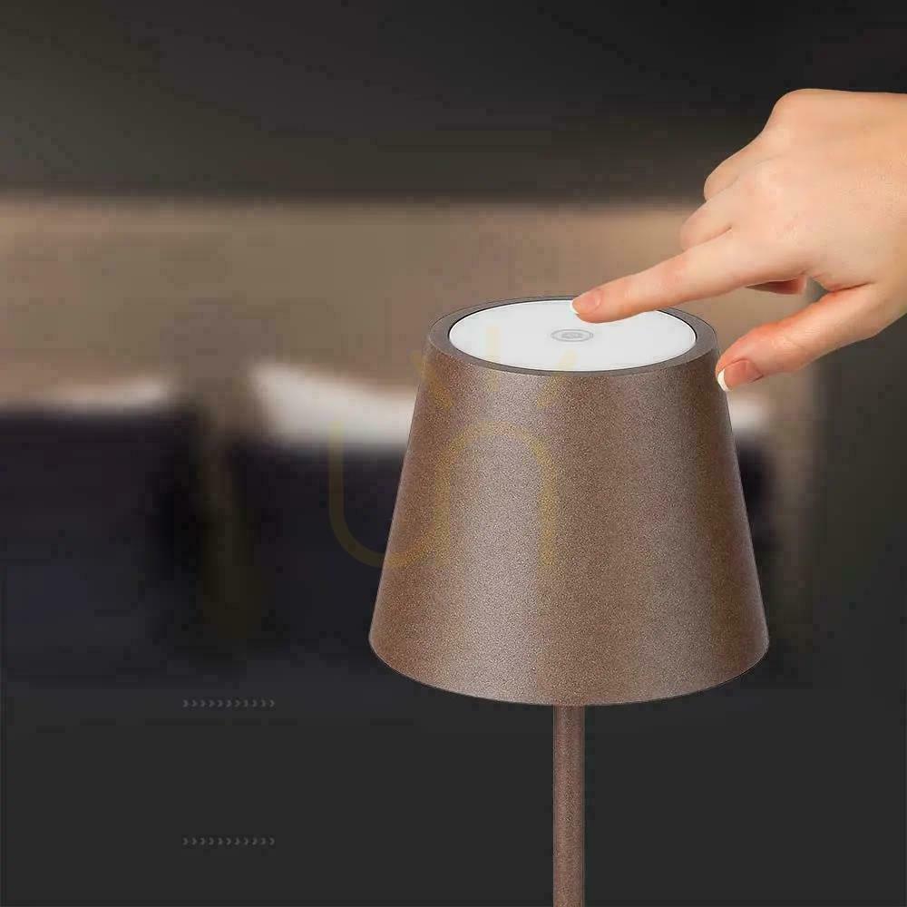 Spectacol V-TAC 1.5W LED birou lumina de noapte încărcare Dimmable IP54 bronz, Corten VT-7997 3000K 150lm V-TAC 1.5W LED birou lumina de noapte încărcare Dimmable IP54 bronz, Corten VT-7997 3000K 150lm