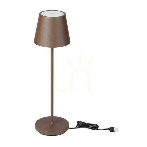 Verifica V-TAC 1.5W LED birou lumina de noapte încărcare Dimmable IP54 bronz, Corten VT-7997 3000K 150lm