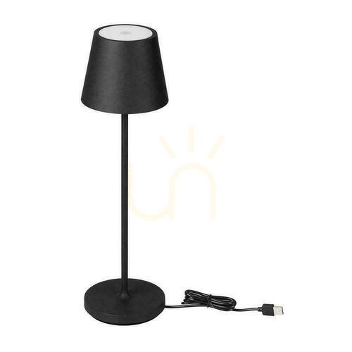 Verifica V-TAC 1.5W LED birou lumina de noapte de încărcare Dimmable IP54 negru VT-7997 3000K 150lm