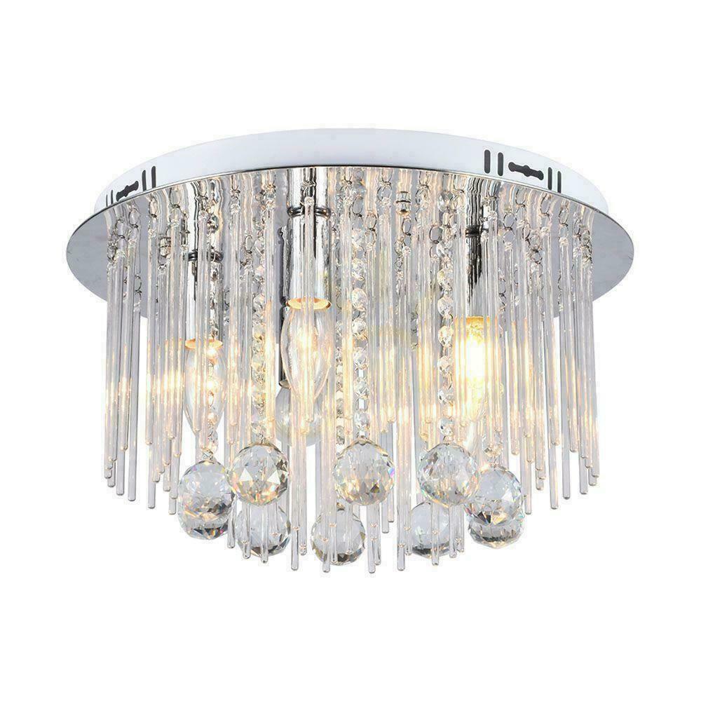 Verifica V-TAC Corp de iluminat de plafon 5xE14 Crystal Chrome fi.40cm VT-7969 V-TAC Corp de iluminat de plafon 5xE14 Crystal Chrome fi.40cm VT-7969