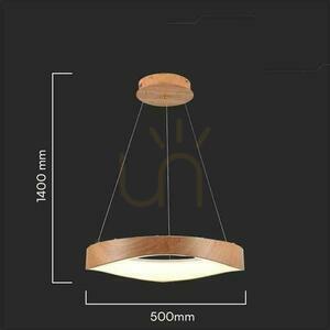 Corp de iluminat suspendat V-TAC LED 25W WOOD.. 50cm VT-7974 3000K 2800lm 1 Corp de iluminat suspendat V-TAC LED 25W WOOD.. 50cm VT-7974 3000K 2800lm small 1