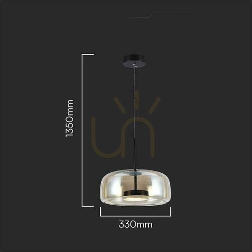 Verifica Corp de iluminat cu pandantiv V-TAC LED 6W Acrylic Amber 33x135cm VT-7988 3000K 750lm