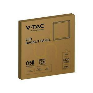 Panou LED V-TAC 36W 600x600 LED Backlight Hermetic IP65 120Lm/W VT-6235 6500K 4320lm 5 ani garanție small 2