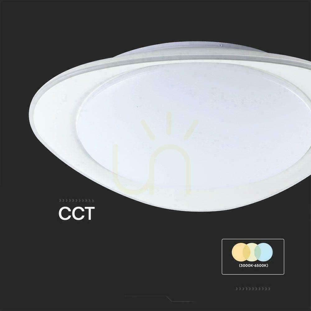 Afişa Plafond V-TAC 60W PHANTOM fi.55cm CCT Pilot TIMER VT-8568 3000K-6500K 6000lm Plafond V-TAC 60W PHANTOM fi.55cm CCT Pilot TIMER VT-8568 3000K-6500K 6000lm