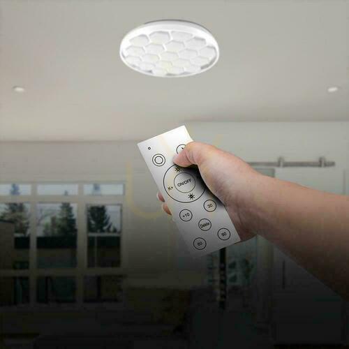 Verifica Plafond V-TAC 60W BEEHIVE fi.49cm CCT Pilot TIMER VT-8569 3000K-6500K 6000lm