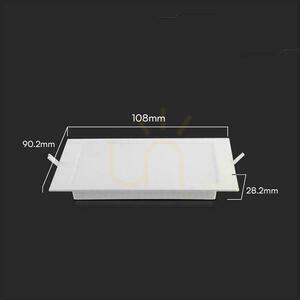 V-TAC 3W LED SAMSUNG CHIP Panou încastrat pătrat 90x90mm VT-61003SQ-S 4000K 330lm small 3