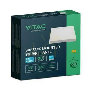 V-TAC 6W LED SAMSUNG CHIP Panou de suprafață pătrat 120x120mm VT-60006SQ-S 3000K 660lm small 2