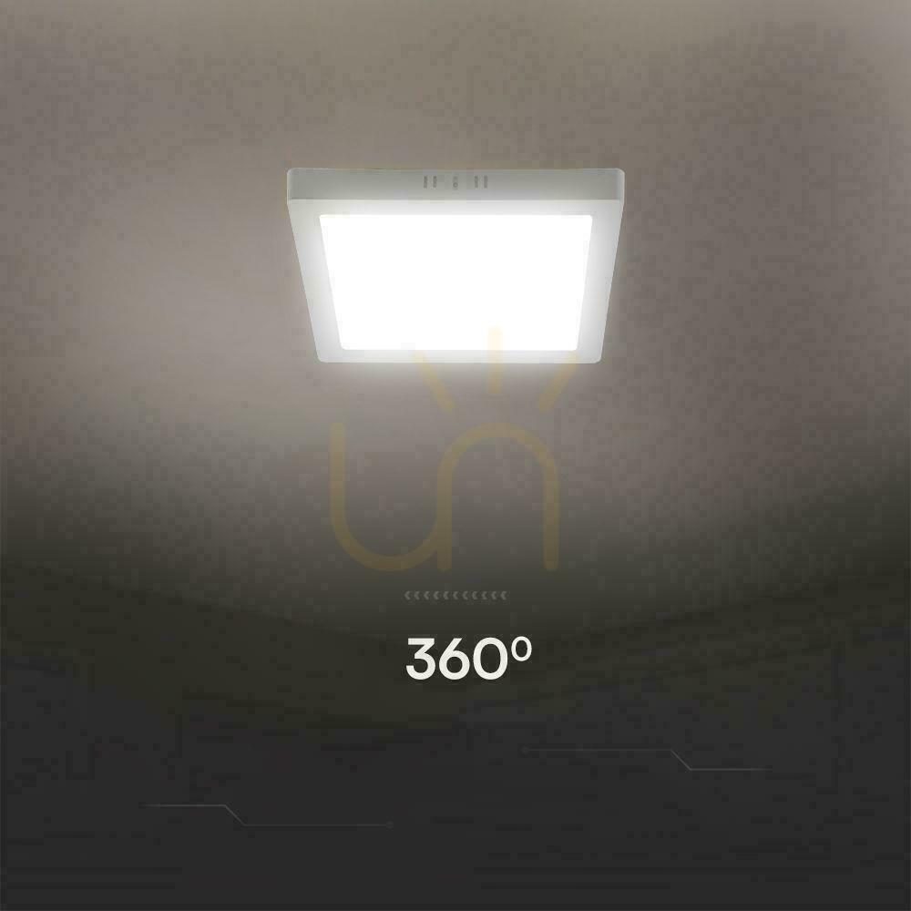 Afişa V-TAC 12W LED SAMSUNG CHIP Panou de suprafață pătrat 167x167mm VT-60012SQ-S 4000K 1200lm V-TAC 12W LED SAMSUNG CHIP Panou de suprafață pătrat 167x167mm VT-60012SQ-S 4000K 1200lm