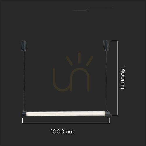 Verifica V-TAC 10W LED corp de iluminat suspendat Negru 100cm VT-7992 3000K 1300lm