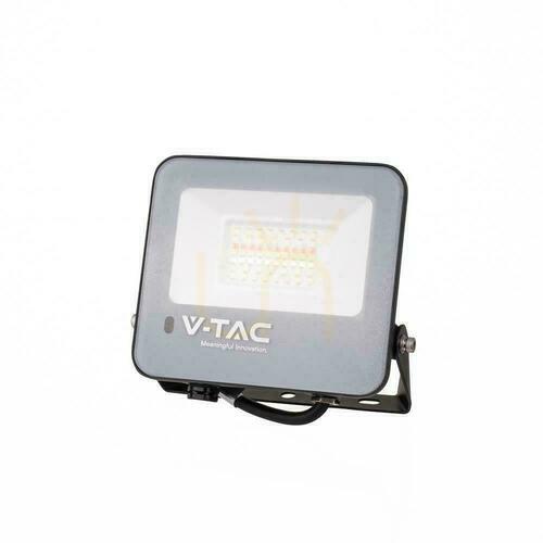 Verifica V-TAC LED proiector 30W negru IP65 Pilot VT-44034 RGB + 6500K 2310lm