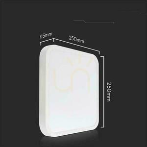Plafond V-TAC 18W LED SAMSUNG CHIP Square 25x25cm Suprafață IP44 Alb VT-8618 3000K 1830lm 5 ani garanție 3 Plafond V-TAC 18W LED SAMSUNG CHIP Square 25x25cm Suprafață IP44 Alb VT-8618 3000K 1830lm 5 ani garanție small 3