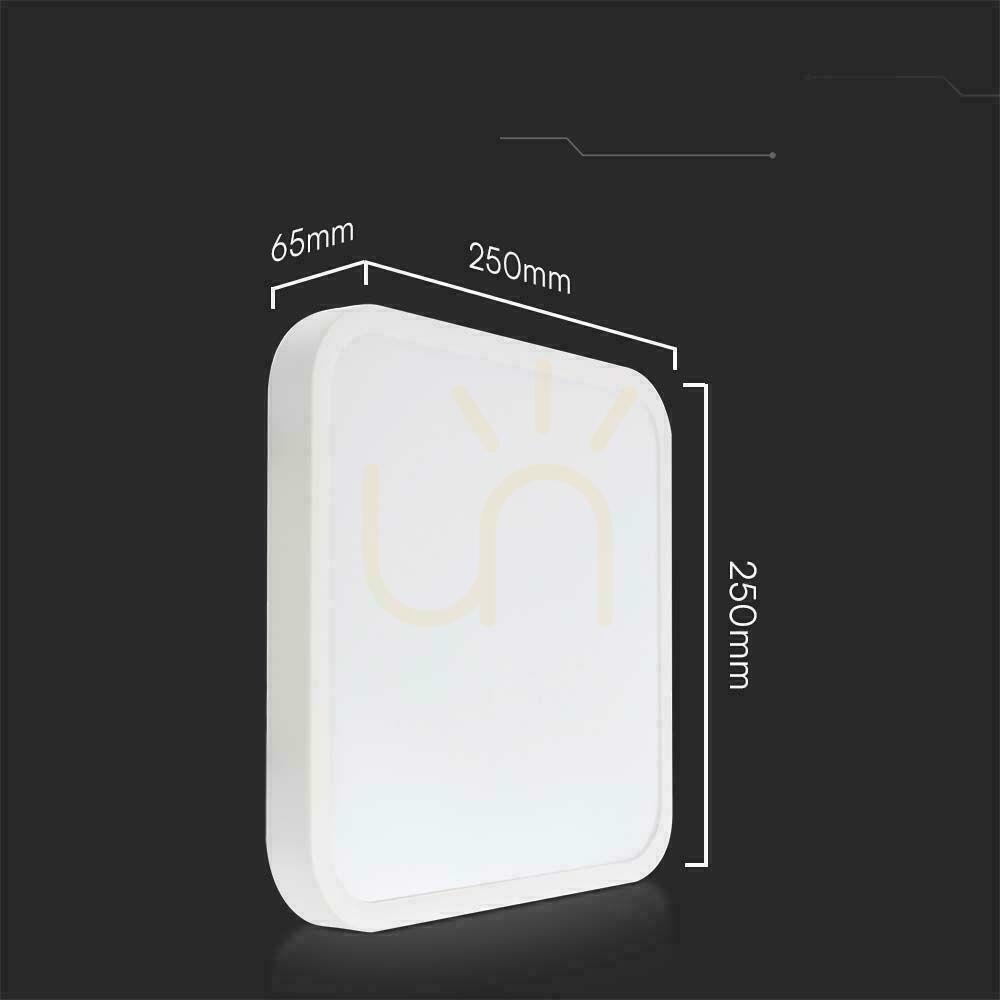 Afişa Plafond V-TAC 18W LED SAMSUNG CHIP Square 25x25cm Suprafață IP44 Alb VT-8618 3000K 1830lm 5 ani garanție Plafond V-TAC 18W LED SAMSUNG CHIP Square 25x25cm Suprafață IP44 Alb VT-8618 3000K 1830lm 5 ani garanție