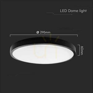 Plafonieră LED V-TAC VT-8624B neagră 24 W 4000 K Ø 29,5 cm IP44 small 3