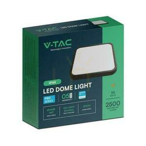Plafond V-TAC 24W LED SAMSUNG CHIP Square 30x30cm Suprafață IP44 Negru VT-8624B 4000K 2500lm 5 ani garanție small 2
