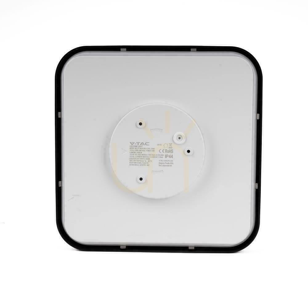 Vedere Plafond V-TAC 48W LED SAMSUNG CHIP Square 42x42cm Suprafață montată IP44 Negru VT-8630B 6500K 5160lm 5 ani garanție Plafond V-TAC 48W LED SAMSUNG CHIP Square 42x42cm Suprafață montată IP44 Negru VT-8630B 6500K 5160lm 5 ani garanție