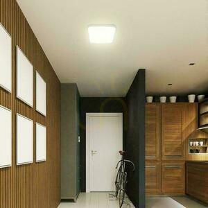 Plafond V-TAC 36W LED SAMSUNG CHIP pătrat 42x42cm montat la suprafață Pilot senzor de mișcare IP44 alb VT-8630S 4000K 3820lm 5 ani garanție small 5