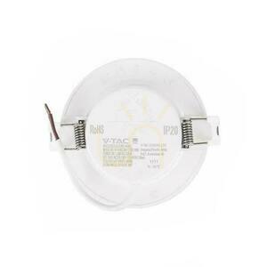 V-TAC 3W LED SAMSUNG CHIP Panou încastrat rotund 90x28mm VT-61003RD-S 4000K 330lm 5 ani garanție small 2