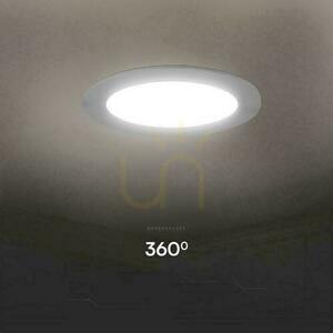 V-TAC 3W LED SAMSUNG CHIP Panou încastrat rotund 90x28mm VT-61003RD-S 6500K 330lm 5 ani garanție small 5