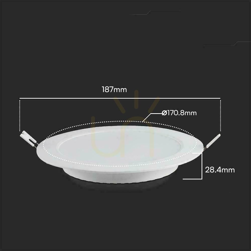 Afişa V-TAC 12W LED SAMSUNG CHIP Panou încastrat rotund 170x28mm VT-61012RD-S 6500K 1200lm 5 ani garanție V-TAC 12W LED SAMSUNG CHIP Panou încastrat rotund 170x28mm VT-61012RD-S 6500K 1200lm 5 ani garanție