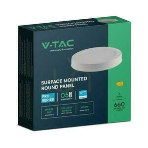 Panou downlight aplicat V-TAC VT-60006RD-S LED 6 W 4000 K alb 121,2 mm small 2