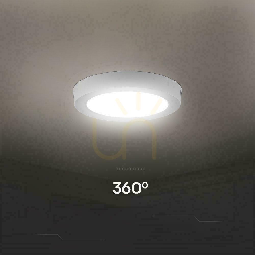 Spectacol Panou de suprafață V-TAC 12W LED SAMSUNG CHIP rotund 167x30mm VT-60012RD-S 3000K 1200lm 5 ani garanție Panou de suprafață V-TAC 12W LED SAMSUNG CHIP rotund 167x30mm VT-60012RD-S 3000K 1200lm 5 ani garanție