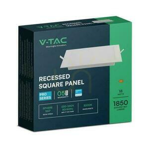V-TAC 18W LED SAMSUNG CHIP panou încastrat pătrat 220x220mm VT-61018SQ-S 6500K 1980lm small 4