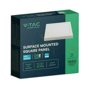 V-TAC 18W LED SAMSUNG CHIP Panou de suprafață pătrat 214x214mm VT-60018SQ-S 6500K 1850lm 2 V-TAC 18W LED SAMSUNG CHIP Panou de suprafață pătrat 214x214mm VT-60018SQ-S 6500K 1850lm small 2