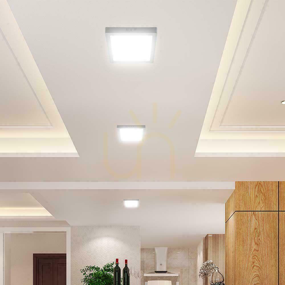 Spectacol V-TAC 18W LED SAMSUNG CHIP Panou de suprafață pătrat 214x214mm VT-60018SQ-S 6500K 1850lm V-TAC 18W LED SAMSUNG CHIP Panou de suprafață pătrat 214x214mm VT-60018SQ-S 6500K 1850lm