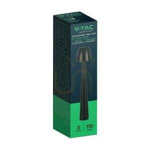 V-TAC 3W LED 37cm birou lumina de noapte USB încărcare Dimmable negru VT-75001 3000K-6000K 110lm. small 2