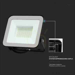 V-TAC 50W SAMSUNG CHIP PRO-S LED proiector negru VT-44055 4000K 4270lm 5 ani garanție small 2