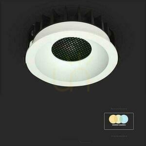 V-TAC LED Downlight 12W BRIDGELUX CHIP CCT White Raster Anti Glare Honeycomb VT-17012 3000K-4000K-6400K 1180lm small 7