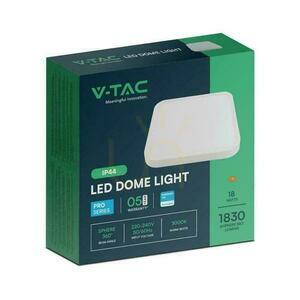 Plafond V-TAC 18W LED SAMSUNG CHIP Square 25x25cm Suprafață IP44 Alb VT-8618 6500K 1830lm 5 ani garanție small 2