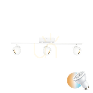 Plafonieră cu 3 spoturi Italux Lafin albă GU10 SPL-45379-3-WH small 0