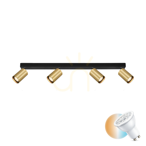 Verifica Spot Italux Nesto 4xGU10 Negru Aluminiu 60 cm SPL-23436-4-BK-GD