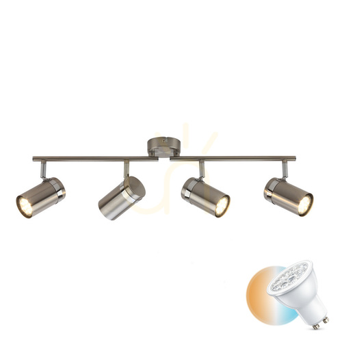 Verifica Spot Italux Palmoni 4xGU10 Argintiu LED Dimmabil SPL-2024-4